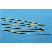 Head Pins  Extra Fine Gold 75mm ea