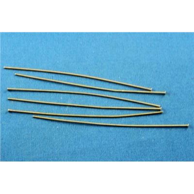 Head Pins  Extra Fine Gold 75mm ea