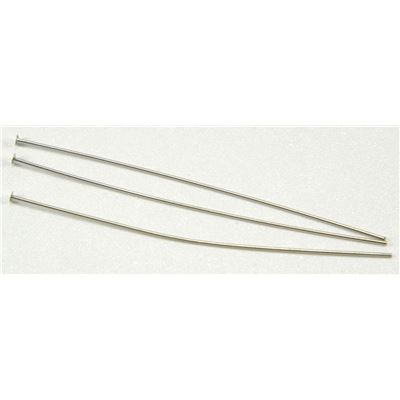 Head Pins  Extra Fine Nickel 50mm ea