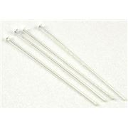 Head Pins  Extra Fine Silver 25mm ea
