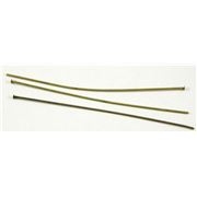 Head Pins  Thick Antique Brass 75mm ea