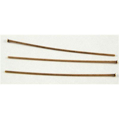 Head Pins  Thick Antique Copper 50mm ea