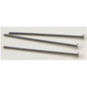 Head Pins  Thick Black Nickel 25mm ea