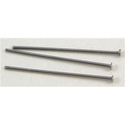 Head Pins  Thick Black Nickel 25mm ea