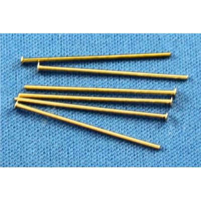 Head Pins  Thick Gold 25mm ea