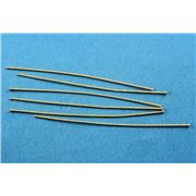 Head Pins  Thick Gold 75mm ea