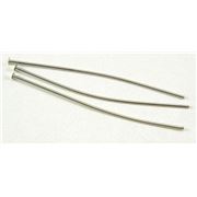 Head Pins Thick Nickel 50mm ea