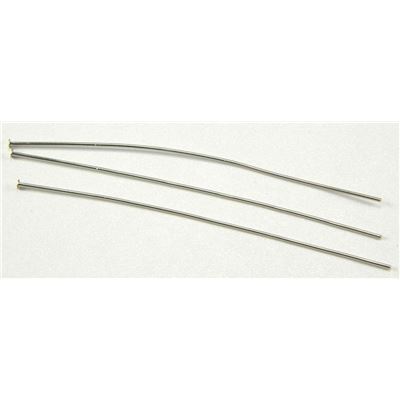 Head Pins  Thick Nickel 75mm ea
