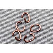 Jump Ring  Oval Antique Copper 3x4mm ea