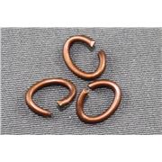 Jump Ring  Oval Antique Copper 6x8mm ea
