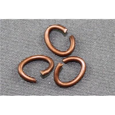 Jump Ring  Oval Antique Copper 6x8mm ea