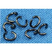 Jump Ring  Oval Black Nickel 3x4mm ea