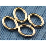 Jump Ring  Oval Nickel 6x8mm ea