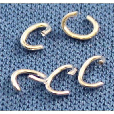 Jump Ring  Oval Silver 3x4mm ea