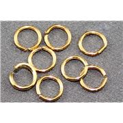 Jump Ring Thick Gold 6mm ea