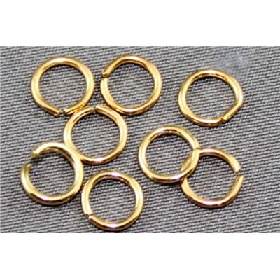Jump Ring Thick Gold 6x1mm ea