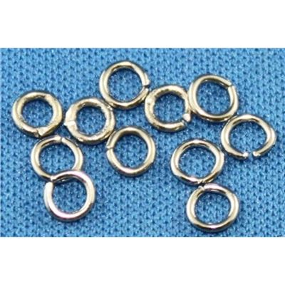 Jump Ring  Thin Nickel 4mm ea