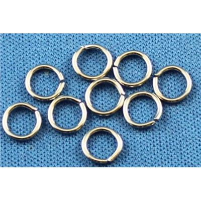 Jump Ring  Thin Nickel 6mm ea