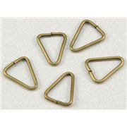 Jump Ring  Triangle Antique Brass 4mm ea