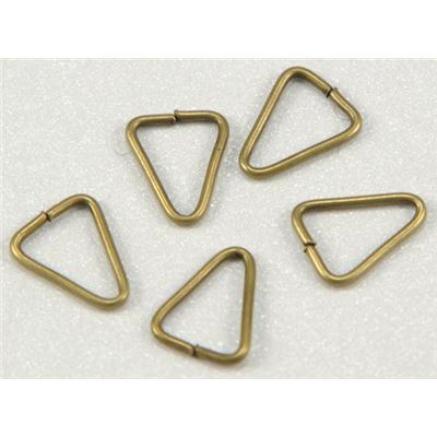 Jump Ring  Triangle Antique Brass 4mm ea