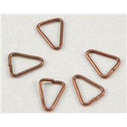 Jump Ring  Triangle Antique Copper 4mm ea