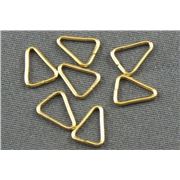 Jump Ring  Triangle Gold 4mm ea