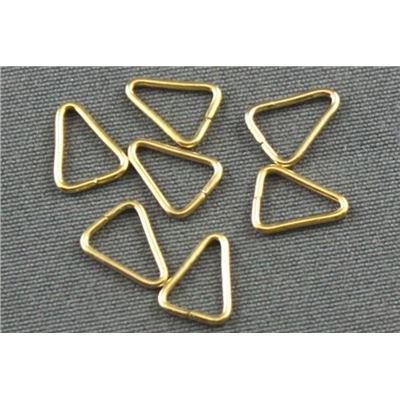 Jump Ring  Triangle Gold 4mm ea