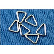 Jump Ring  Triangle Silver 4mm ea