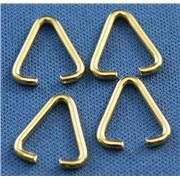 Jump Ring Large Triangle Gold 12x8mm ea