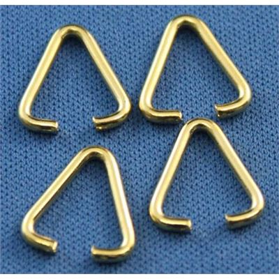 Jump Ring Large Triangle Gold 12x8mm ea