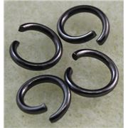 Jump Rings Thick Black Nickel 10mm ea