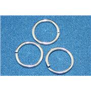 Jump Rings Silver 12mm ea