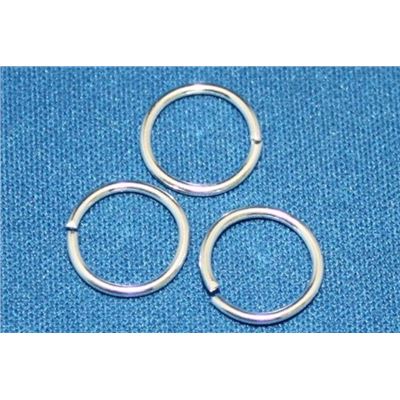 Jump Rings Silver 12mm ea