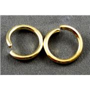 Jump Rings Gold 15x2mm ea