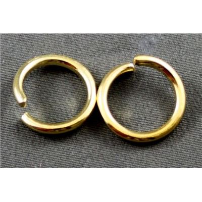 Jump Rings Gold 15x2mm ea