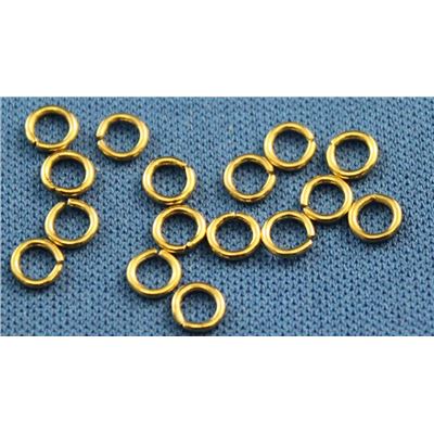 Jump Rings Gold 4x0.7mm ea