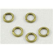 Jump Rings Antique Brass 4mm ea