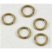 Jump Rings Antique Brass 5mm ea