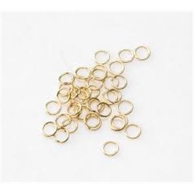 Jump Rings Thin Gold 6x0.7mm ea
