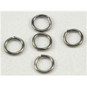 Jump Rings Black Nickel 6mm ea