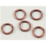 Jump Rings Antique Copper 6mm ea