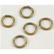 Jump Rings Antique Brass 6mm ea