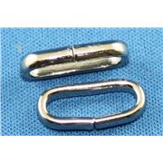 Jump Rings Oval Connector Nickel 7x18mm ea