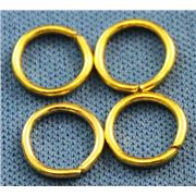 Jump Rings Gold 8 x 1.4 mm ea