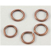 Jump Rings Antique Copper 8mm ea