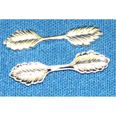 Leaf Bars Small Silver  ea
