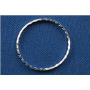 Quick Links Round Diamond Cut Silver 20mm ea