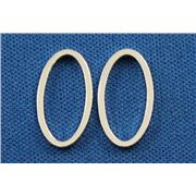 Quick Links Oval Silver 8x15mm ea