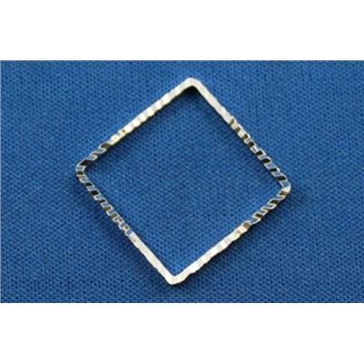 Quick Links Square Diamond Cut Silver 20mm ea