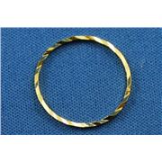 Quick Links Round Diamond Cut Gold 30mm ea